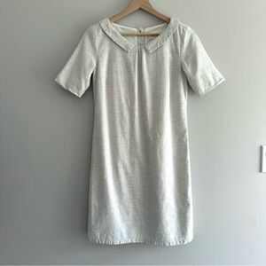 Atelier B 100% Organic Cotton Chambray Mini Dress Womens Size XS